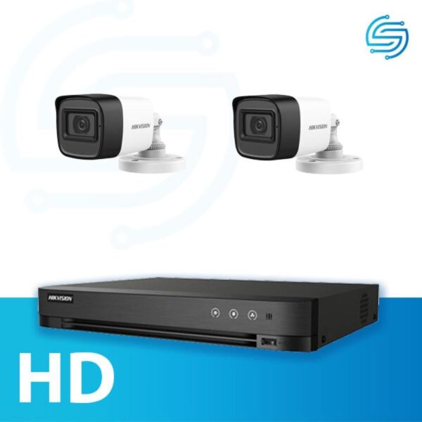 نظام المراقبة الخارجية بكاميرتين HD